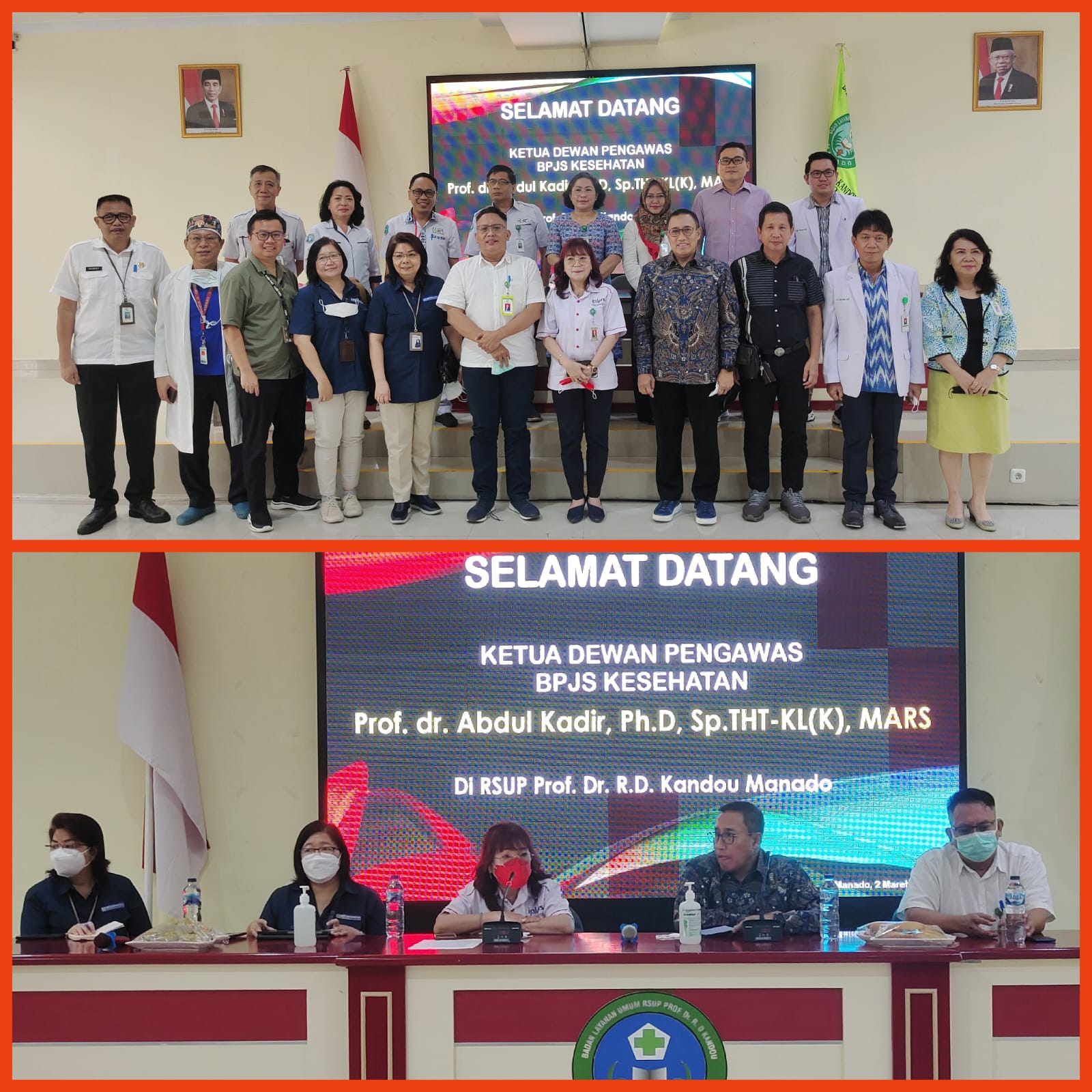 Dewan Pengawas BPJS Kesehatan Kunjungan Kerja di RSUP Kandou Manado