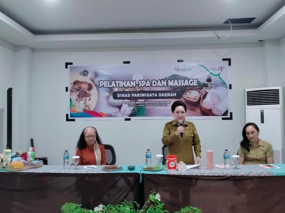 Buka Pelatihan Spa dan Massage, Bupati Sangihe Rinny Tamuntuan Sampaikan Pesan Ini