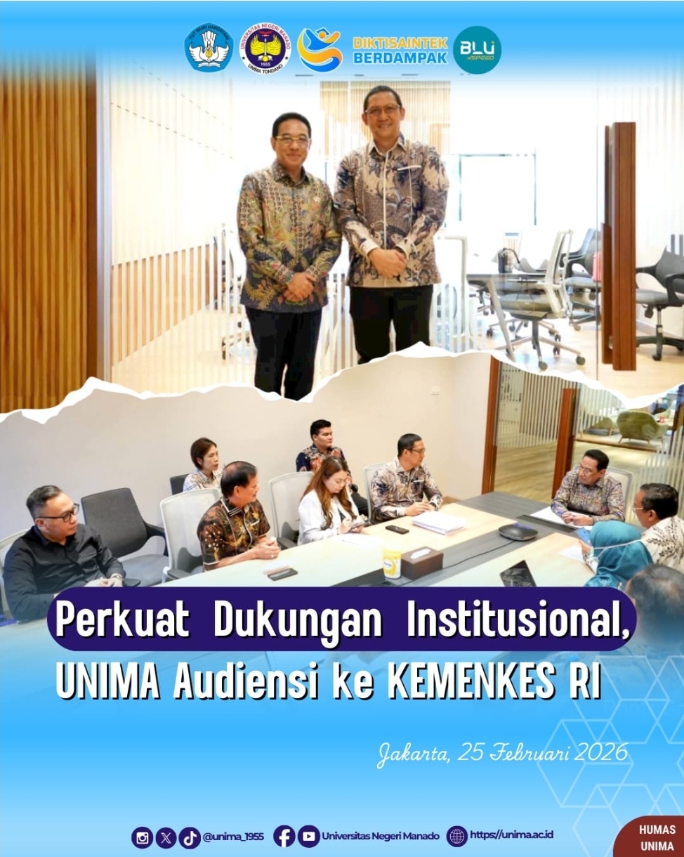 Kunker ke Kemenkes, Rektor UNIMA dan Tim Disambut Wamenkes