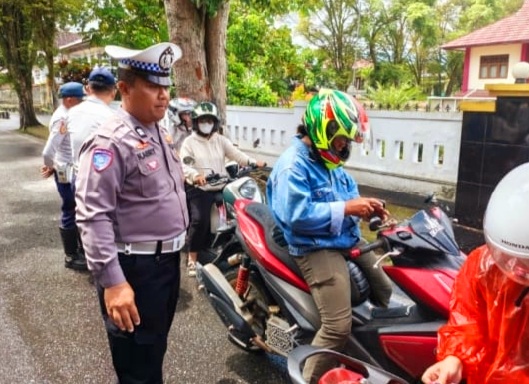 Ganggu Kenyamanan Masyarakat, Satlantas Polres Kotamobagu Tindak Khanalpot Brong