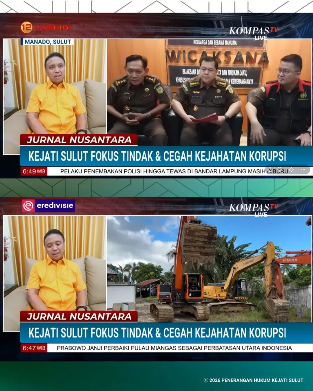 Kajati Sulut Genjot Pemberantasan Korupsi Secara Prosedural Profesionalisme