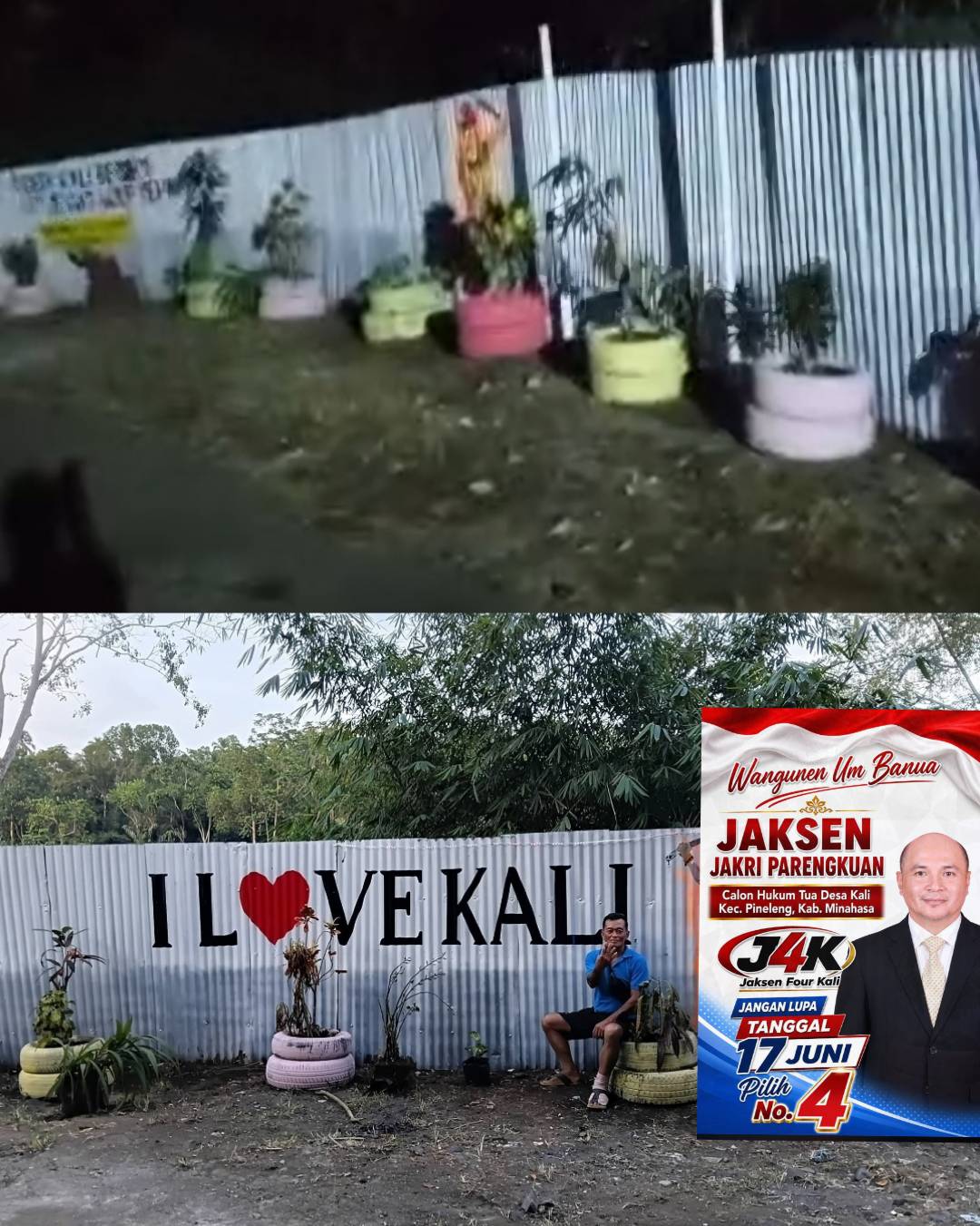 Calon Kumtua Jaksen Parengkuan Prioitaskan Penataan Tempat Pembuangan Sampah Desa Kali
