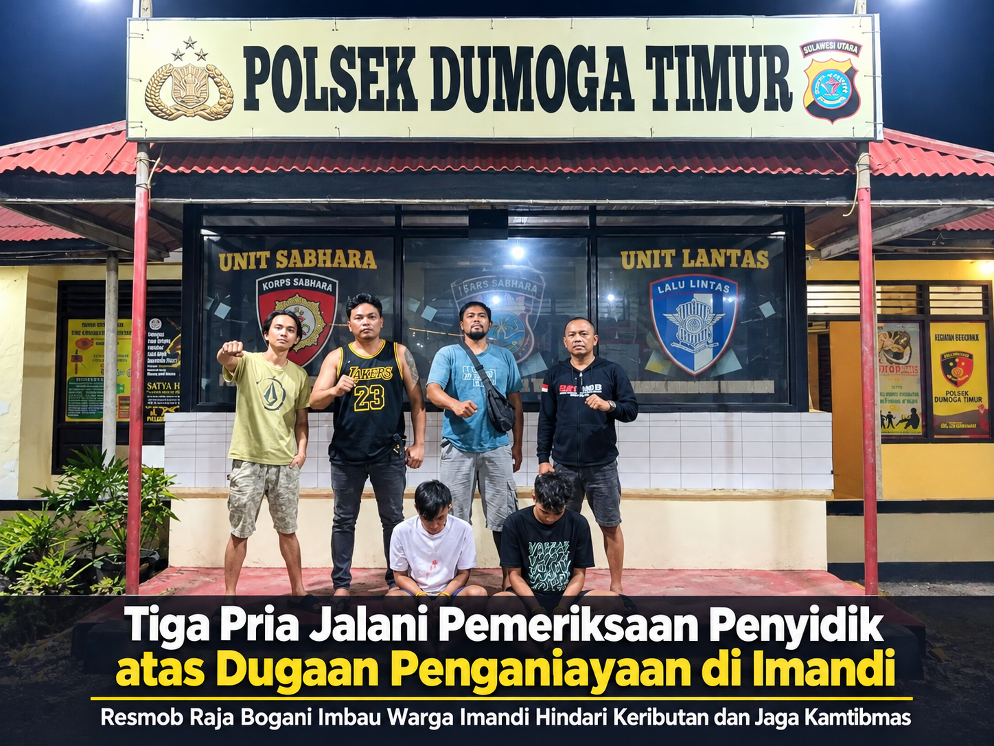 Tim URC Resmob Raja Bogani, Berhasil Amankan Tiga Terduga Pelaku Penganiayaan