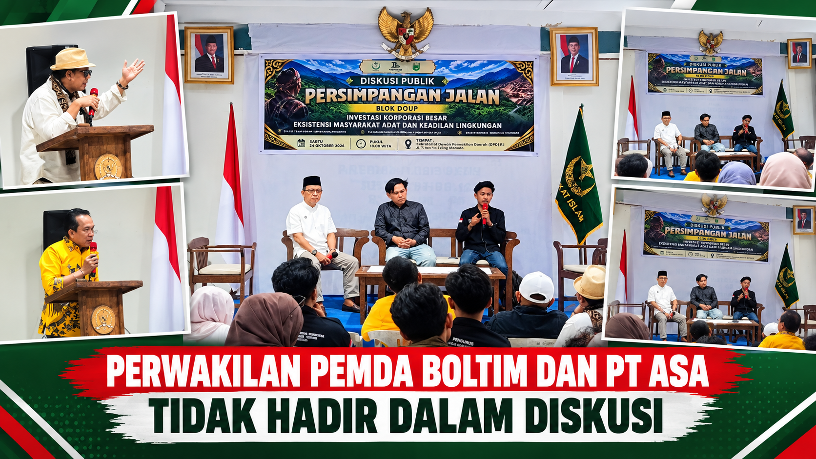 Syarikat Islam Dan Tompunuon Institute Gelar Diskusi, Soroti “Investasi Korporasi Besar, Masyarakat Adat dan Keadilan Lingkungan”